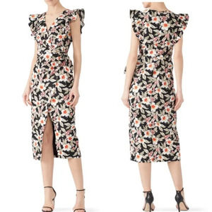 Rebecca Taylor Black Midi Dress